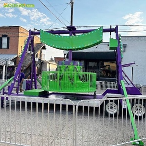 Manèges mobiles de fête foraine, mini-frisbees 6 places, manèges amusants pour événements de carnaval - Product Image 5