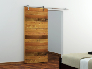 Hot hiện đại phong cách Châu Âu SS304 mặt gắn kính gỗ trượt Barn Door phần cứng - Product Image 3