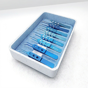 Instrumento oftálmico manual para implante de trasplante de cabello y pinzas de capsulorrexis fórceps dentados rectos/en ángulo - Product Image 2