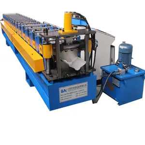 Customizable color steel metal ridge plate cold bending forming machine