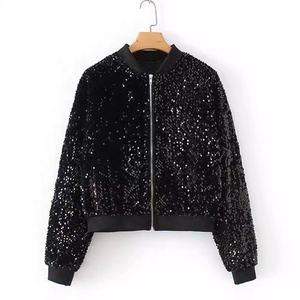 Usine personnaliser paillettes scintillantes Bomber au printemps enfants populaire Bling veste pour différentes saisons en occasion spéciale - Product Image 1