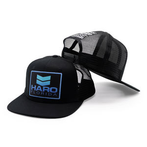 Casquettes camionneur Snapback en maille personnalisées Logo patch tissé à bord plat - Product Image 6