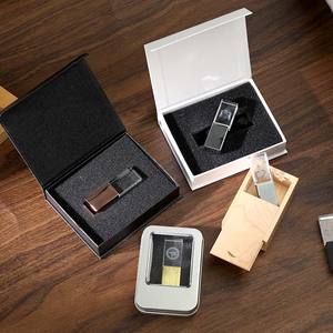 Wedding Gift 2 in 1 USB 2.0 3.0 Pendrive <strong>Crystal</strong> Transparent <strong>Memory</strong> <strong>Stick</strong> 4GB 8GB 16GB 32GB 64GB 128GB Custom USB Flash Drive - Product Image 6