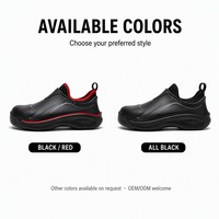 Chaussures de travail de cuisine anti-perforation avec embout en acier, imperméables, résistantes aux chocs SRC, chaussures de sécurité pour chef, pour l'industrie