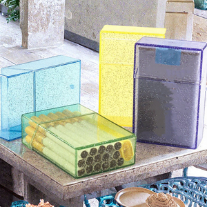 Usine directe personnalisé ABS étui à cigarettes en plastique 20 Pack ouverture automatique boîte de rangement couleur originale étanche caractéristique - Product Image 3