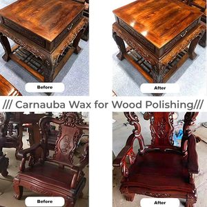 Cire de Carnauba T1 500g pour meubles en bois, polissage automobile et finition du cuir, à utiliser dans les baumes faits <span class=keywords><strong>maison</strong></span> et les soins de la peau, cire dure végétalienne - Product Image 6