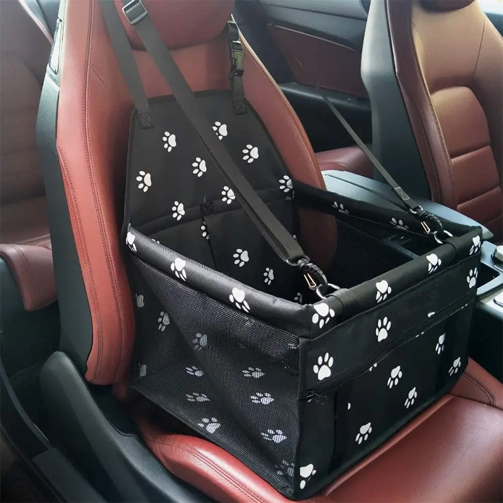 Hot Sale Dog Car Seat Pet Bag Respirável Oxford Folding Clip-On Lavável Pet Car Booster Seat Travel Carrier Bags para Cães Pequenos