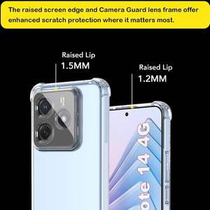 Funda Transparente de TPU para Xiaomi Redmi Note 14 4G, Antigolpes, Suave, con Protección en las Cuatro Esquinas - Product Image 4