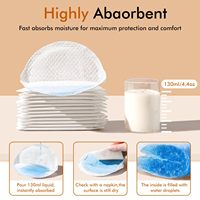 NCVI 210 pièces de coussinets d'allaitement en coton absorbant pour l'allaitement maternel coussinets d'allaitement jetables pour l'allaitement maternel