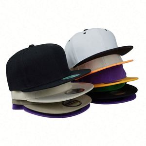 Gorra de Béisbol al por Mayor, Impermeable, de 6 Paneles, Visera Plana, Perfil Alto, Estilo Hiphop, para Deportes al Aire Libre, con Cierre a Presión - Product Image 4