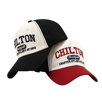 Gorra de Béisbol Bordada con Bloques Tricolor de Moda al por Mayor Chilton New York, Sombrero Casual para el Sol, Gorras de Papá para Todas las Estaciones