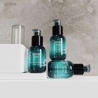Flacon pompe anti-oxydation pour sérum 50 ml, 50 % plastique récupéré des océans, emballage hermétique pour huiles essentielles et essences, pour soins de la peau