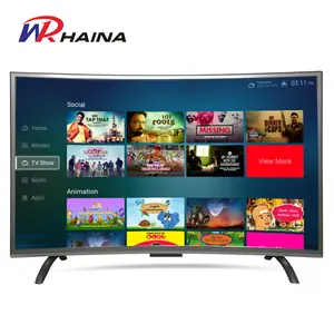 Haina yüksek performanslı mul-ti dil mutfak Tv 1080p Android 32 inç akıllı kavisli ekran Led Tv
