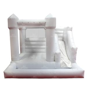 WINSUN mini gonflable blanc gonflable pour la fête d'enfants videur pas cher avec ventilateur meilleur <span class=keywords><strong>prix</strong></span> château gonflable de mariage blanc à vendre - Product Image 1