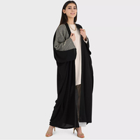 Abaya ouverte à manches longues, vêtements islamiques décontractés, style marocain, robe africaine élégante, vêtements égyptiens de qualité supérieure, spectaculaires