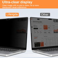 Protection d'écran magnétique LFD 02, filtre de confidentialité pour MacBook, matériau PET pour le Japon