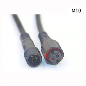 M12 Mini Wasserdichter Stecker 2-polig, 3-polig, 4-polig und 5-polig Outdoor LED-Streifen Wasserdichtes Verlängerungskabel mit Stecker und Buchse - Product Image 3