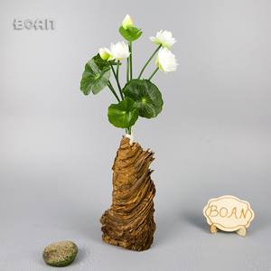 ดอกบัวประดิษฐ์ขนาดเล็กทำจากผ้าไหมสำหรับตกแต่งสวนในบ้าน - Product Image 4