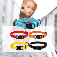 Collier de protection personnalisé de luxe anti-morsure pour chien, couleur unie, fermeture auto-agrippante, taille S, vente en gros pour chiens