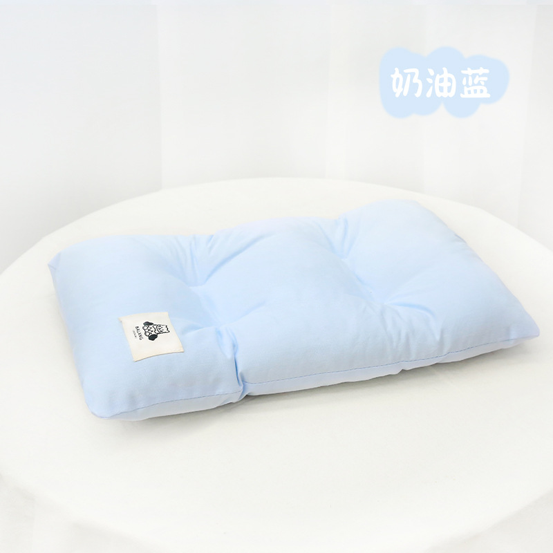 Macaron-colored cotton mat - Creamy blue