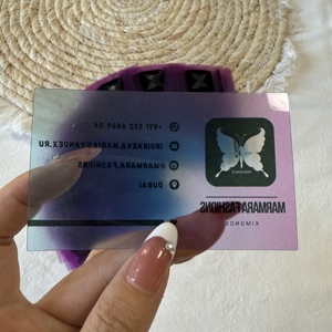 Impresión offset personalizada transparente pvc tarjeta de visita - Product Image 2