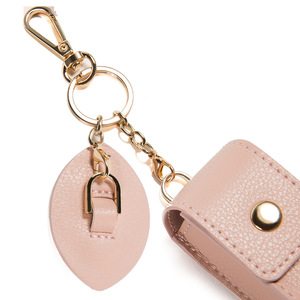 Single lipstick case, leather lipstick <b>box</b>, <b>mini</b> keychain lipstick organizer, custom cosmetic bag - Product Image 3