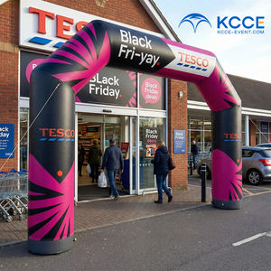 قوس إعلاني قابل للنفخ سهل التركيب مع شعار مخصص للترويج في الجمعة السوداء، مصنوع من مادة TPU لمدخل المتجر - Product Image 4