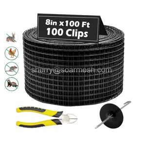 8 "100ft Bảng điều khiển năng lượng mặt trời dây lưới bảo vệ chim rào cản, bảng điều khiển năng lượng mặt trời loại trừ