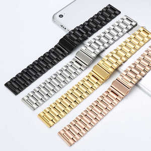 Correa de reloj de metal de acero inoxidable sólido de negocios de 20mm y 22mm para correas de reloj <span class=keywords><strong>Samsung</strong></span> Correa de reloj universal - Product Image 1