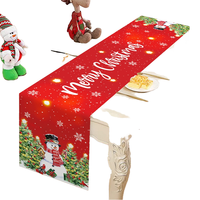 Nappe de Noël 2026 pour enfants, motif sapin de Noël, en polyester, portable, pour le Nouvel An, Navidad, Joyeux Noël