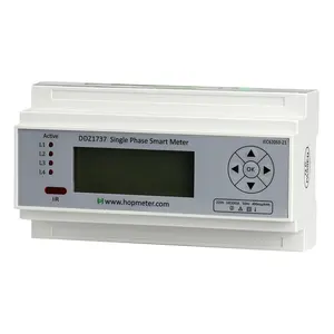 China Manufacturer Meter Single Phase Din Rail Rs485 Energy Meter For Industry