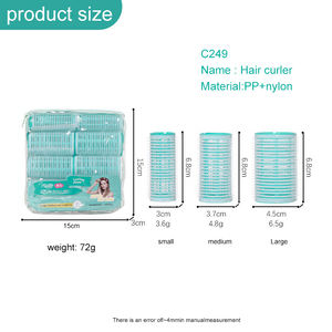 LMLTOP Offre Spéciale 8 en 1 Multi-Size Heatless Plastic <span class=keywords><strong>Hair</strong></span> Roller Set C294 Réutilisable Self-Holding DIY Salon Hairdressing <span class=keywords><strong>Hair</strong></span> Curler - Product Image 5