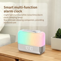 Réveil Lumineux de Voyage pour Troubles du Sommeil, Réveil Silencieux, Horloge Minimaliste Simulant le Lever du Soleil, Réveil Lumineux Simulant le Lever du Soleil