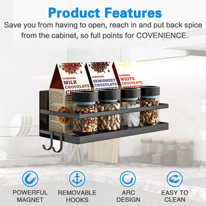 Support de rangement magnétique latéral de style japonais pour réfrigérateur, pour pots à épices et condiments, vente en gros - Product Image 4