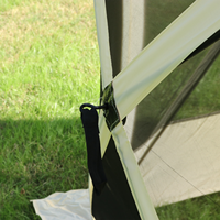 Tente moustiquaire carrée pour l'extérieur, jardin, pique-nique, tente portable, auvent ventilé, abri en maille pour le camping, protection solaire