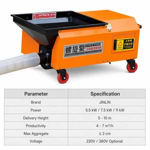 <span class=keywords><strong>Pompe</strong></span> à béton électrique compacte 80L, entretien facile, <span class=keywords><strong>pompe</strong></span> à béton hydraulique pour <span class=keywords><strong>location</strong></span>, construction 10m - Product Image 2