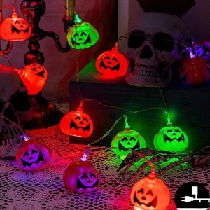 Décoration de Noël Citrouille 3D Jack-O'-Lantern Lumières LED Citrouille Guirlande Lumineuse pour Fête d'Halloween - Product Image 5