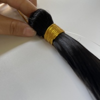 Extensions de cheveux lisses en fibre haute température de 24 pouces, 150g, pour queue de cheval douce, tressage ultra-lisse, résistantes à la chaleur