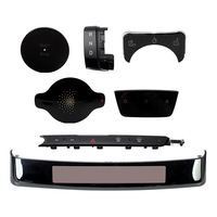 Composants plastiques personnalisés pour l'intérieur automobile en ABS, impression par transfert d'eau, peinture résistante aux UV, haute précision, bouton de voiture durable