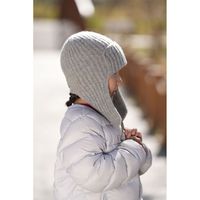 Nuevo Diseño de Gorro de Invierno de Lana Mongola Gris (Venta al Por Mayor) Modelo MONECO 2-009-sw-124 Ajustable, Transpirable e Impermeable Unisex