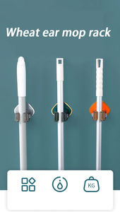 Aoniu New Mop Clip Creative Bathroom Perforation-Free Self Adhesive Mop Clip <b>Sticky</b> <b>Hooks</b> - Product Image 6