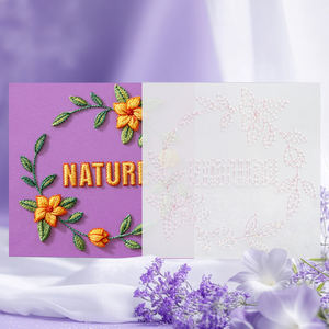 プラスチック刺繍ステンシルキット レターパターンテンプレート 手縫い用刺繍パターン 手縫い用 - Product Image 6