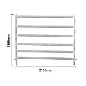 Panneau de bétail en tube rond en acier trempé à chaud 6 pieds de haut treillis et portes Service de modélisation 3D en bois traité thermiquement - Product Image 2