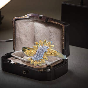 Elegante anillo de oro liso clásico para mujer y niña, joyería de acabado redondo para compromiso de boda, regalo religioso, fiesta, aniversario - Product Image 1