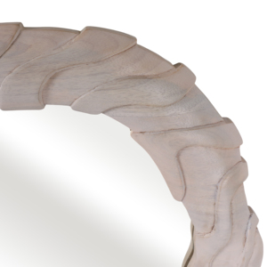 Round <b>Wall</b> <b>Mirror</b> <b>Set</b> Modern Chiseled Mango Wood Frames For Bedroom Bathroom Office Decor - Product Image 5
