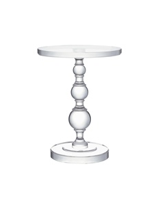 Moderner Kleiner Runder Klarer Acryl-Couchtisch mit Anpassbarem Logo YM YM-f0003 Wohnzimmer-Heimtextilien - Product Image 2