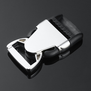 Side Release Buckle Zinc Alloy 25mm Silver <b>Black</b> Durable Bag Accessories For Waist <b>Backpack</b> Shoulder Luggage <b>School</b> Bag - Product Image 2