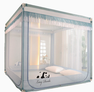 มุ้งกันยุงแบบป้องกันการตกจากเตียง รุ่น Class A พร้อมโครงภายนอก สามช่องเปิด ปิดมิดชิดเต็มรูปแบบ มุ้งกันยุงแบบประตูรูปตัวยู - Product Image 1