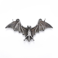 Pendentif chauve-souris gothique rétro en acier inoxydable chirurgical 316 couleur argent antique pour hommes PandaHall