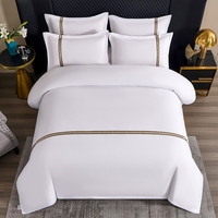 Parure de lit 4 pièces en coton hypoallergénique et écologique de qualité supérieure pour hôtels – Offre spéciale fournisseurs